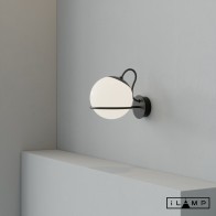 Настенный светильник iLamp GLOBE 10346W/1 BLACK&WHITE