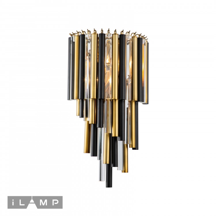 Настенный светильник iLamp Tribeca 097B-3 Matt Bronze&amp;Black