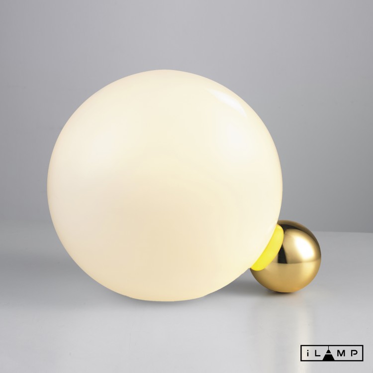 Настольный светильник iLamp MONO 10240T/1-D250 WHITE&amp;GOLD