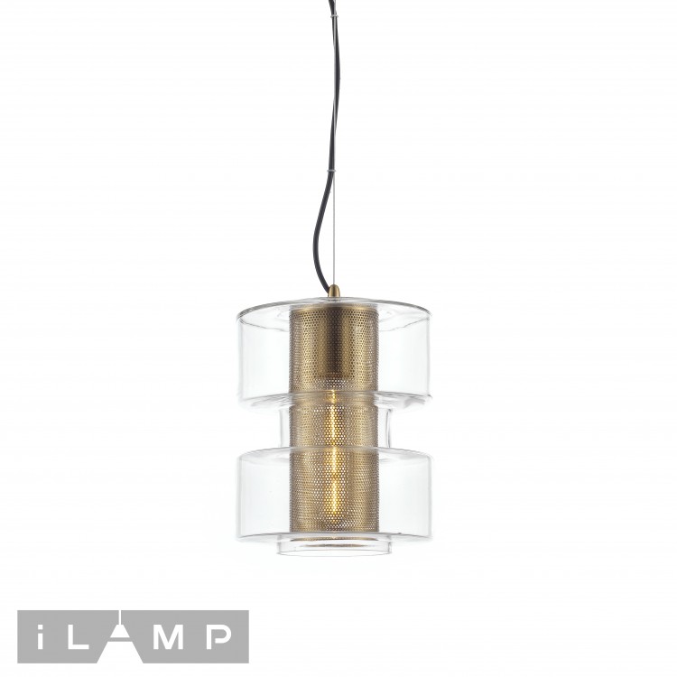 Светильник подвесной iLamp Brick P7555-1 GD