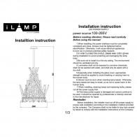 Светильник подвесной CASA 966C-12 CR+CL