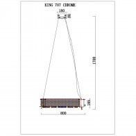 Светильник подвесной KING 707 CR