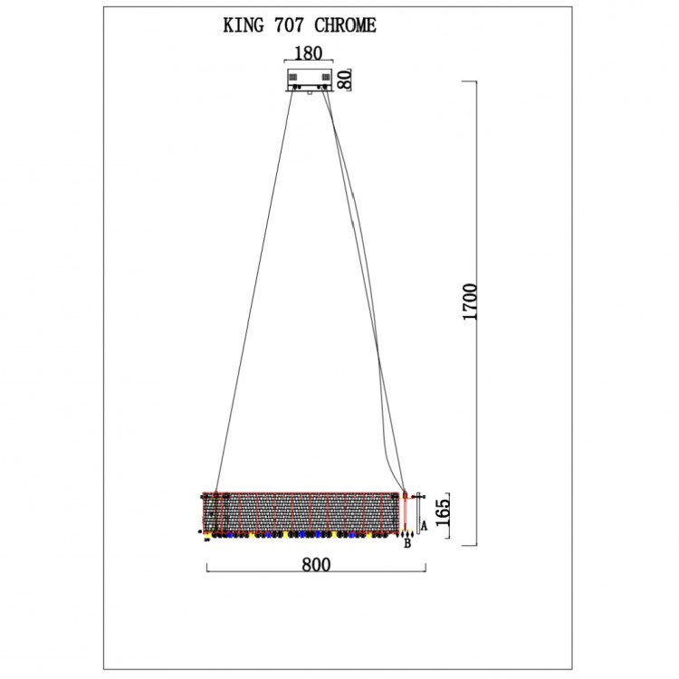 Светильник подвесной KING 707 CR