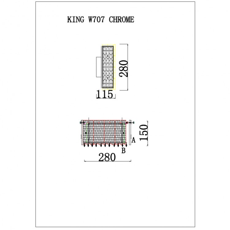 Светильник настенный iLamp KING W707 CR