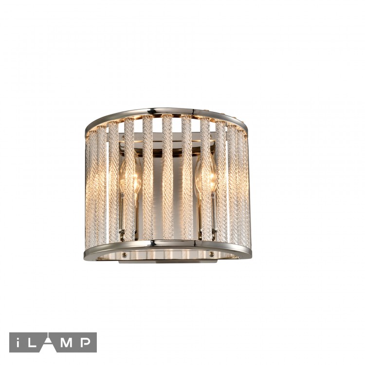 Настенный светильник iLamp Qeens W9501-2 Nickel